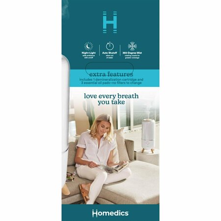 Homedics ULTRSNC HMDFIER WH 17.5in. UHE-CMTF47-WT